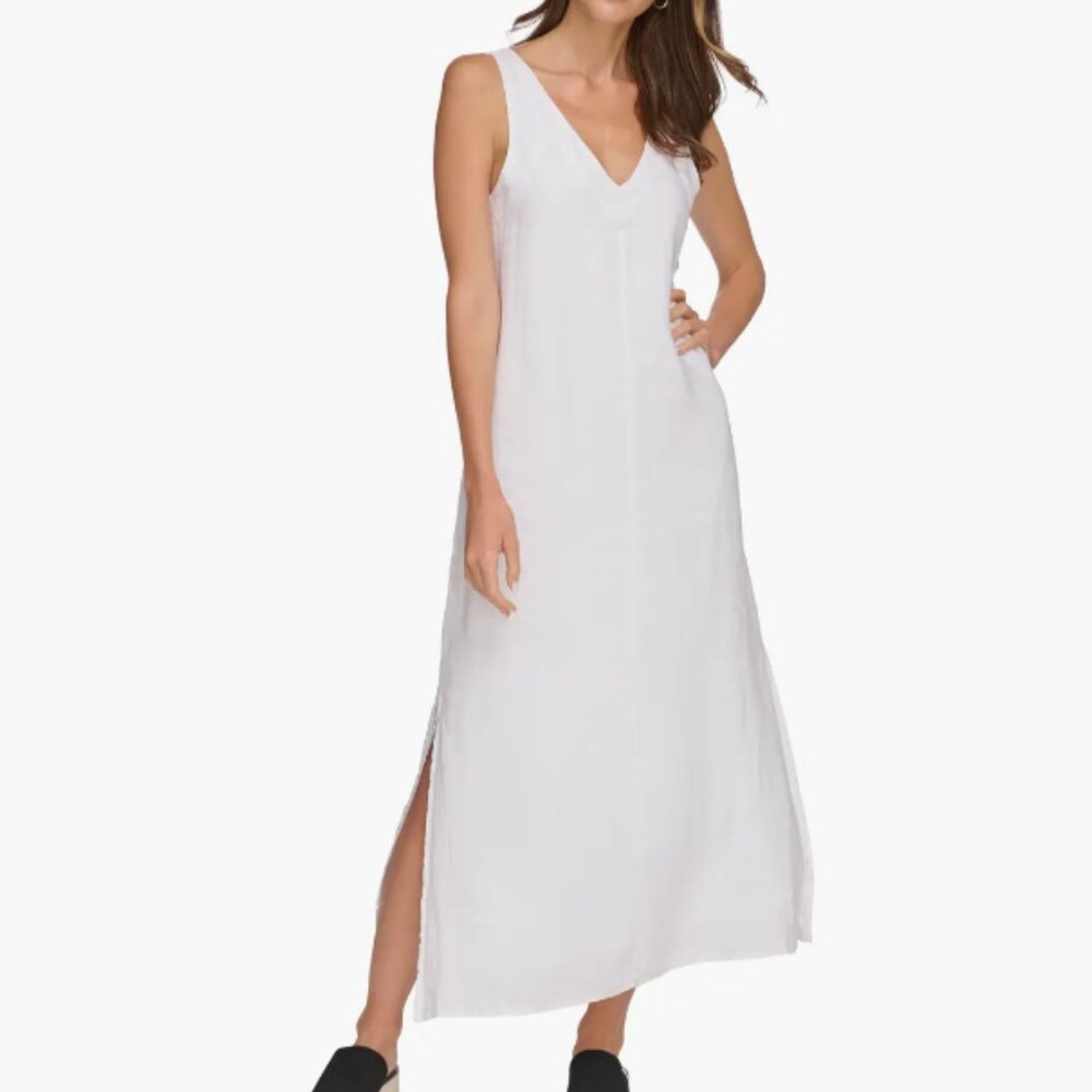 DKNY White Maxi Dress